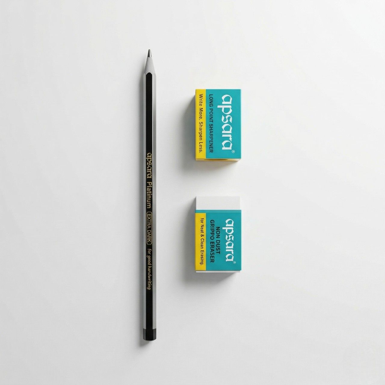 Apsara Platinum Extra Dark Pencils Pack of 10 (Premium Writing & Drawing)