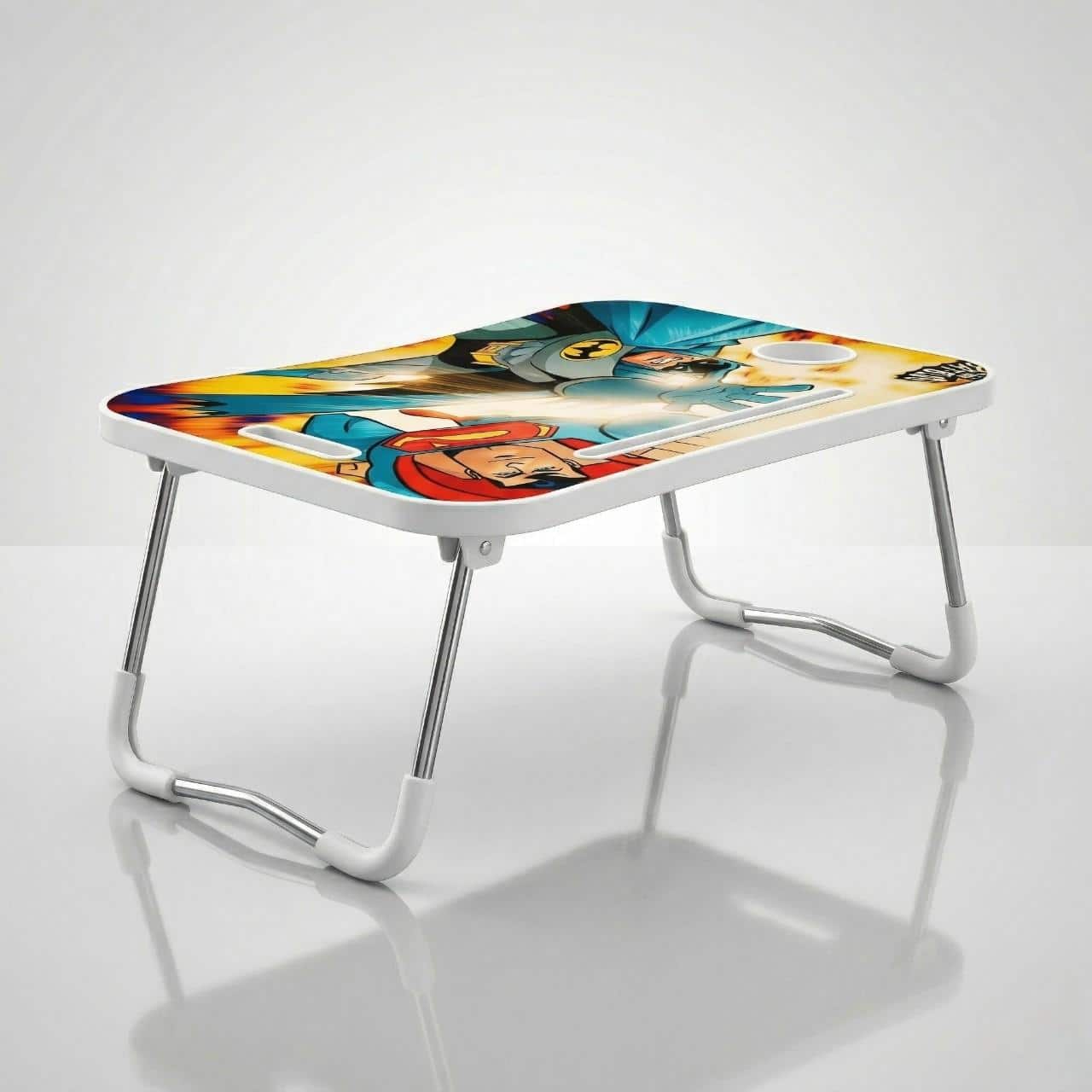 Superhero Foldable Study Table with Cup Holder