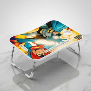 Superhero Foldable Study Table with Cup Holder